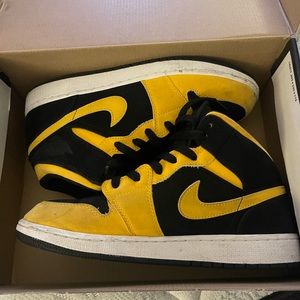 Gold and Black Jordan dunks